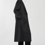Harisi dark grey melange coat