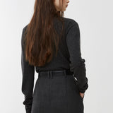 Roux dark grey long skirt