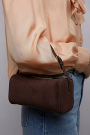 90's brown nubuck leather bag
