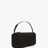 90's black nubuck leather bag