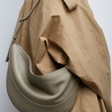 Jouve taupe lether shoulder bag