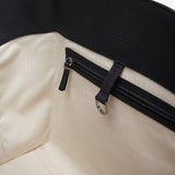 Marlo black leather tote bag