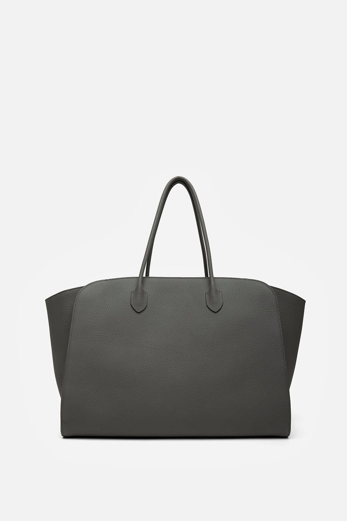 【THE ROW】Gray Marlo Leather Tote Marlo leather tote bag in grey - The Row | Mytheresa