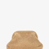 Mira natural raffia clutch