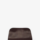 Peggy brown leather clutch