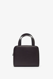 Ray dark brown nappa bag