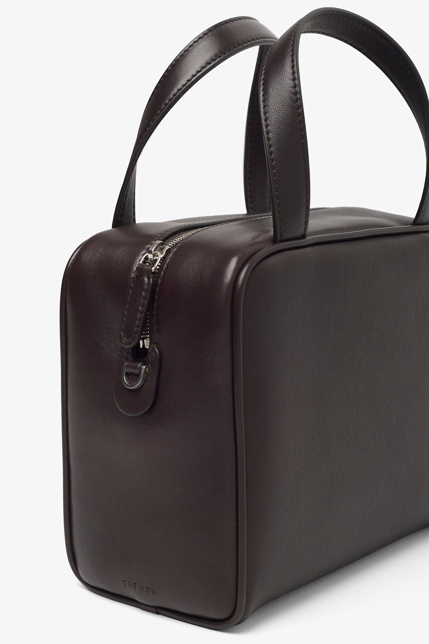 Ray dark brown nappa bag