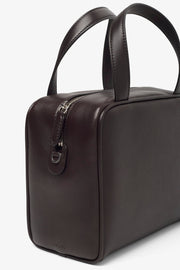 Ray dark brown nappa bag