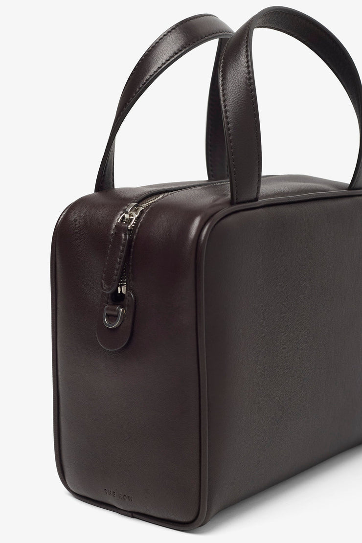 Ray dark brown nappa bag