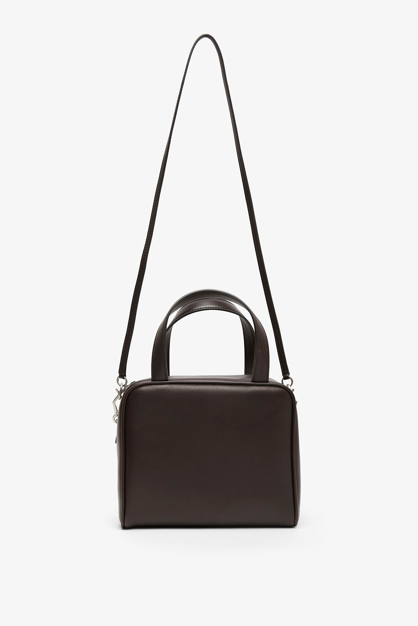 Ray dark brown nappa bag
