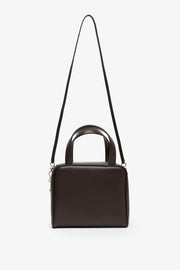 Ray dark brown nappa bag