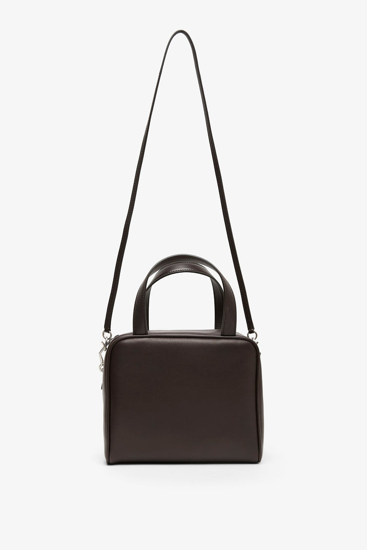 Ray dark brown nappa bag