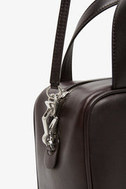 Ray dark brown nappa bag
