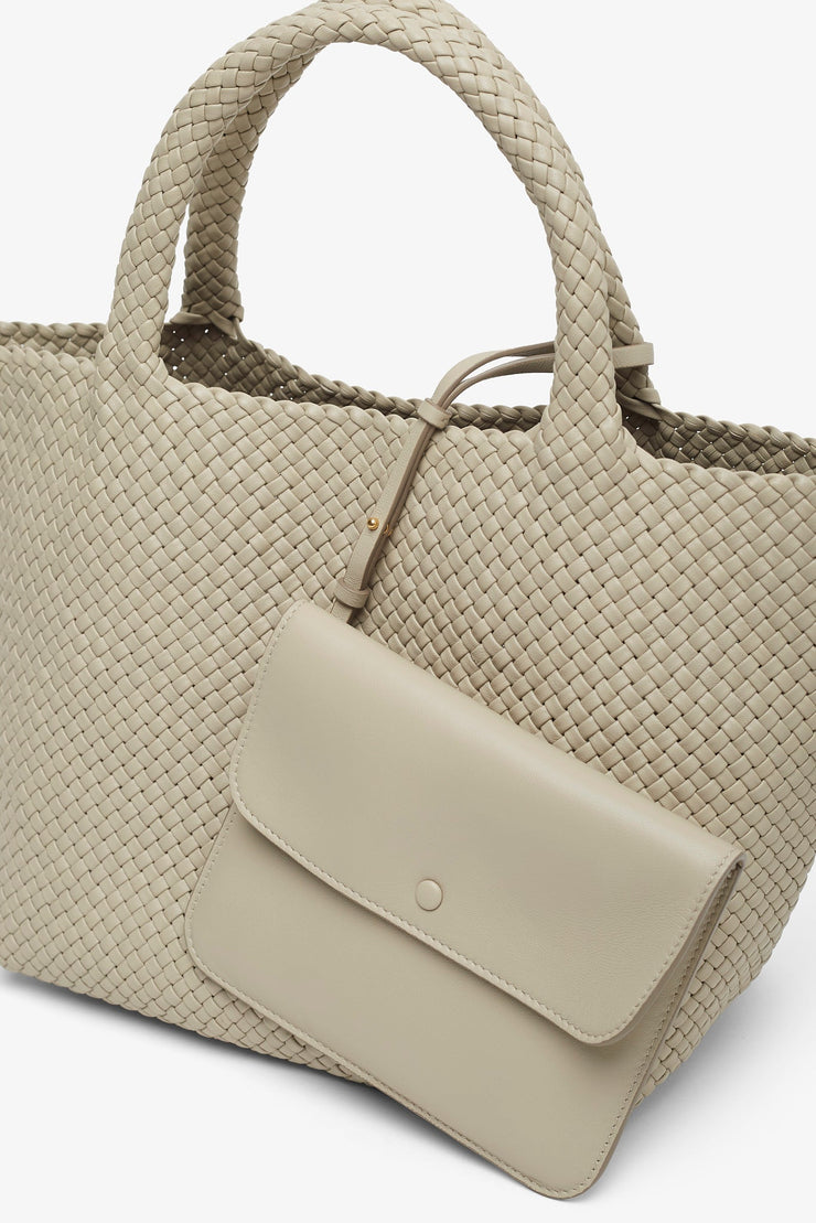 Ruth woven soft leather tote bag