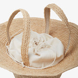 Sol natural straw basket bag