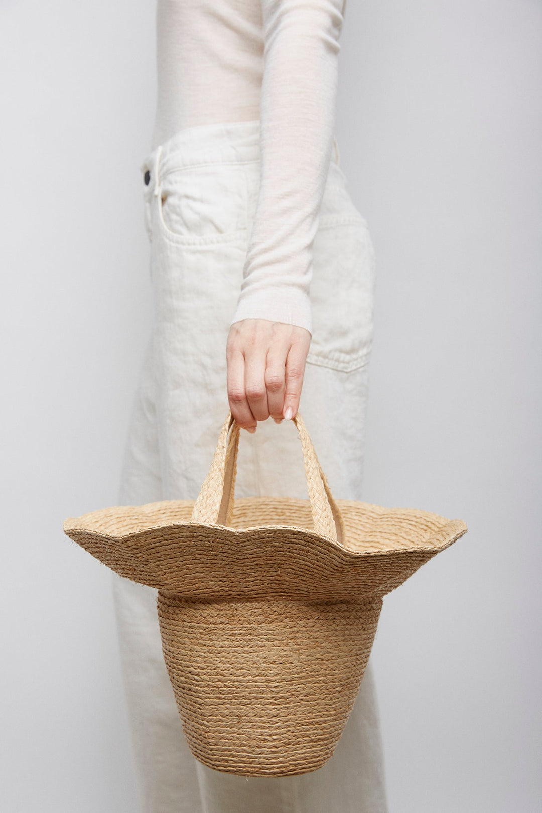 The Row | Sol natural straw basket bag | Savannahs