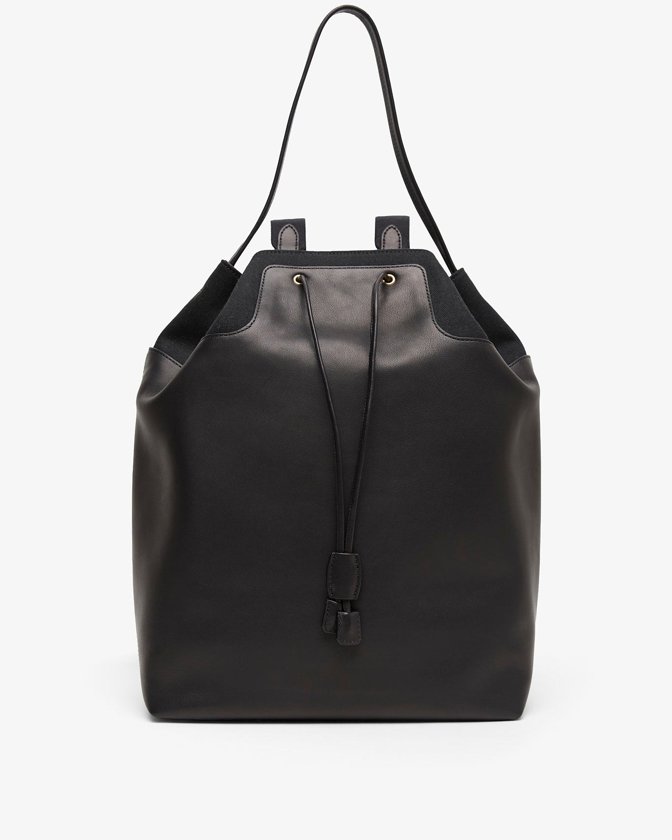 black leather backpack tote The Row - Women's Spring Backpack 11 in Leather - Black