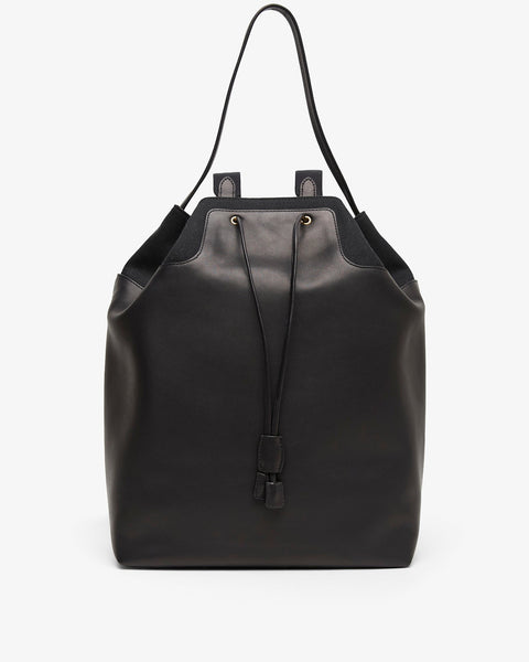 The Row | Spring black leather backpack | Savannahs