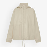 Jilly leather zip hooded jacket