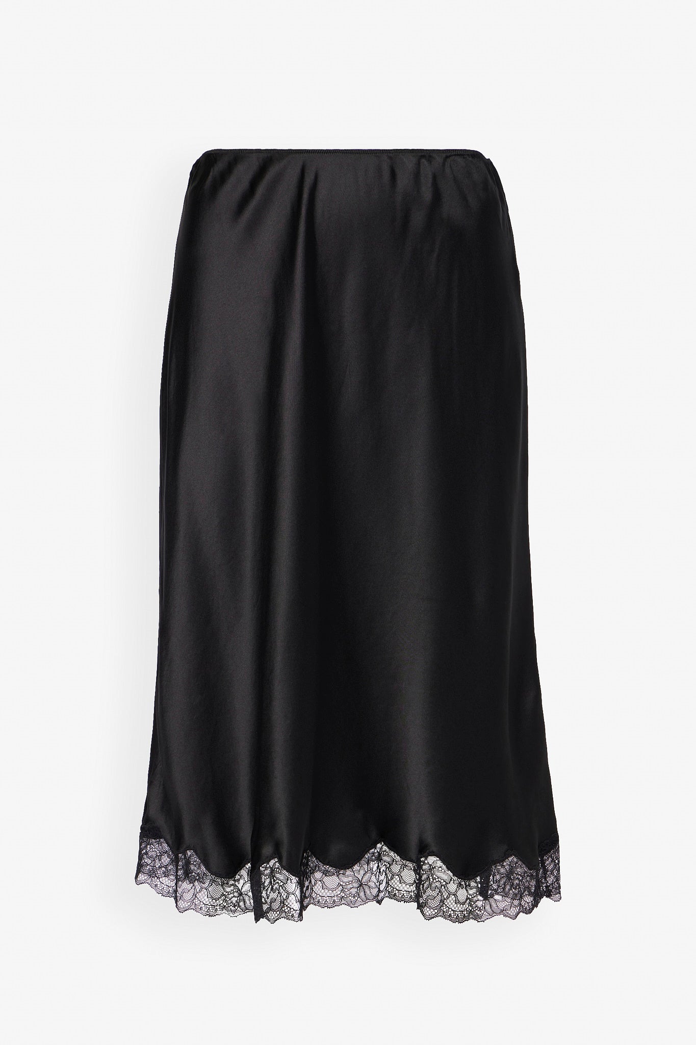 The Row | Irene black silk slip skirt | Savannahs