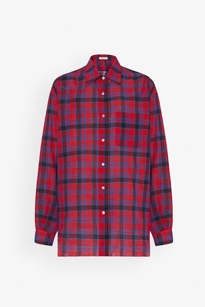 Nessonplaid cotton shirt