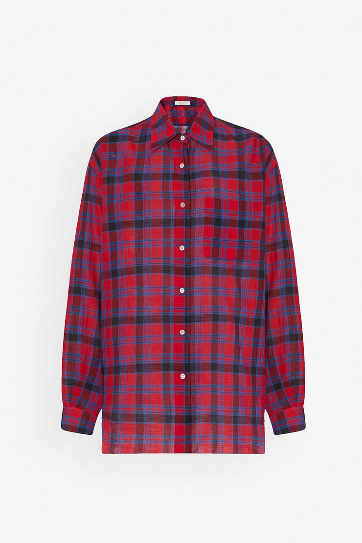 Nessonplaid cotton shirt