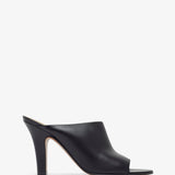 Signum black leather mules