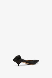 Liisa black kitten pumps