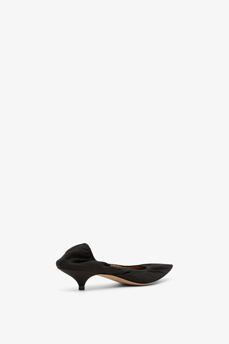 Liisa black kitten pumps
