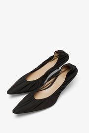 Liisa black kitten pumps
