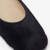 Square black ballet flats