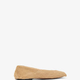 Square beige ballet flats