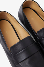 Square black loafers