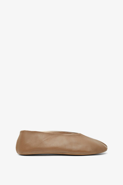 The Row | Stella taupe slippers | Savannahs