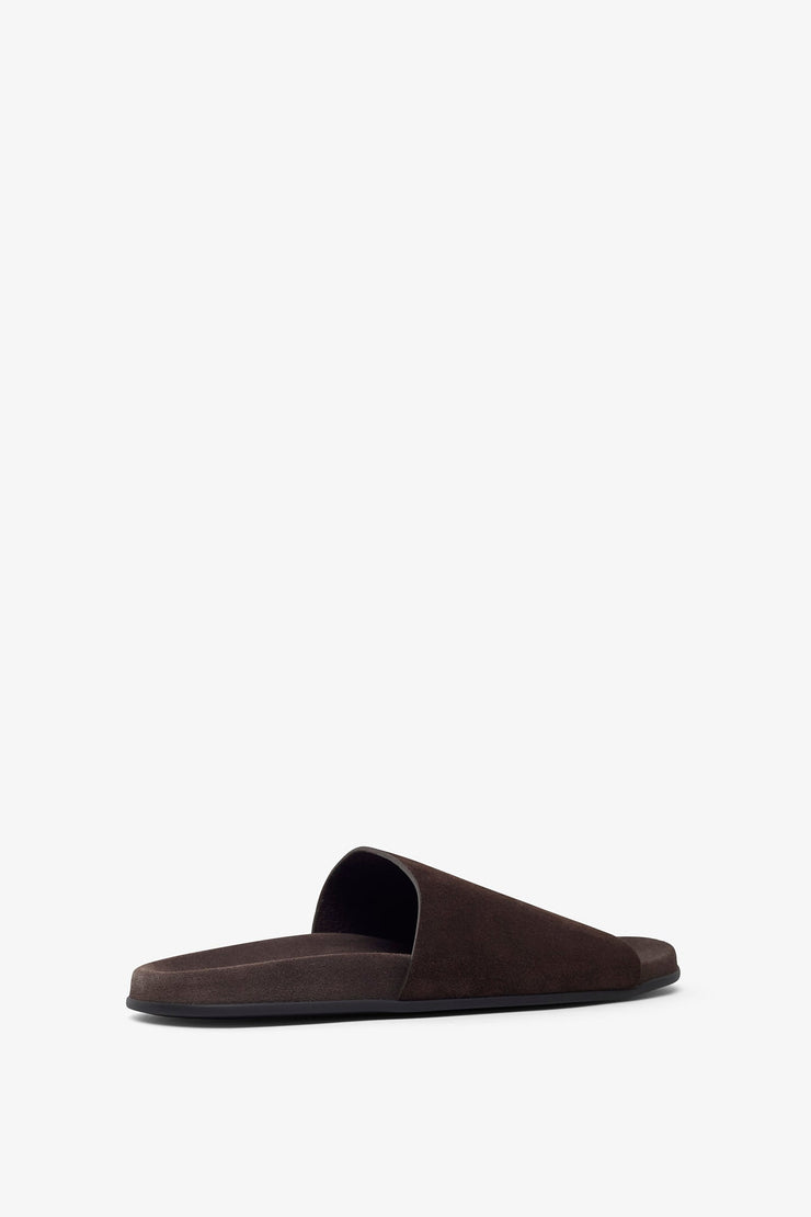 Hugh dark brown slides