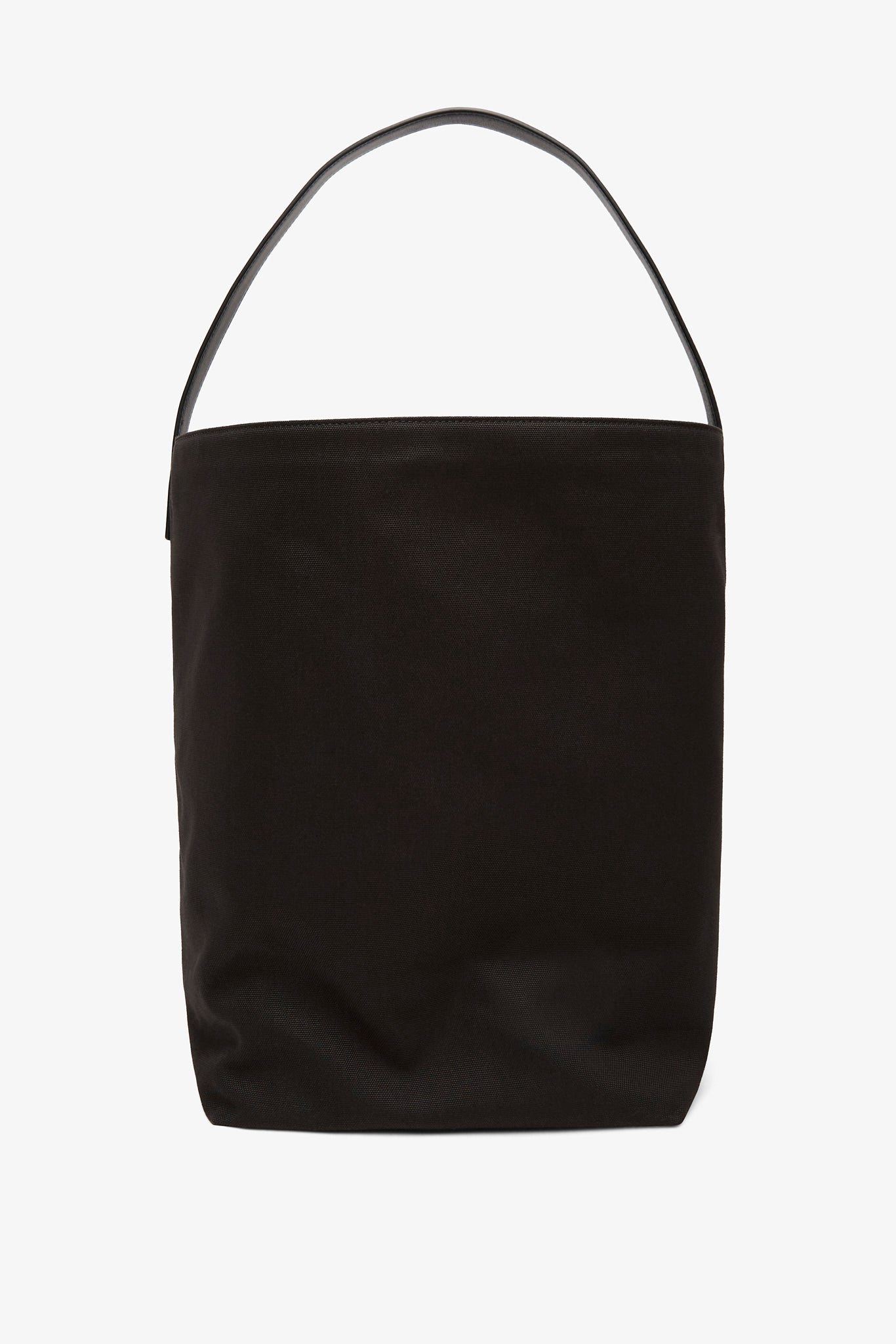 Large N/S black canvas tote bag