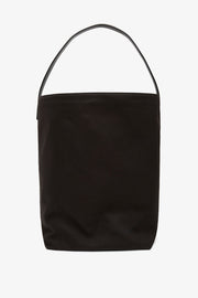 Large N/S black canvas tote bag