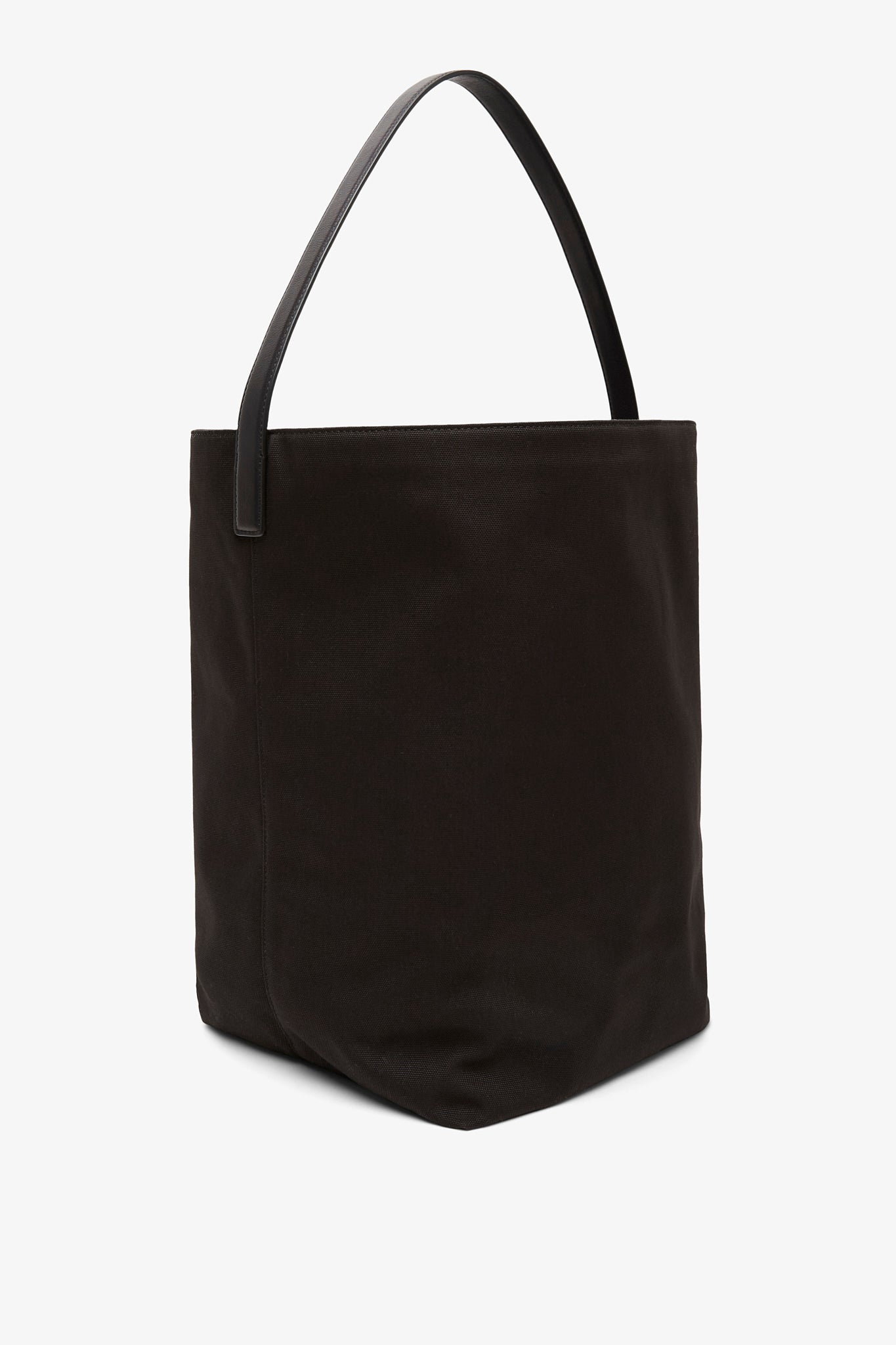 Large N/S black canvas tote bag