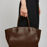 Marlo 12 dark brown tote bag
