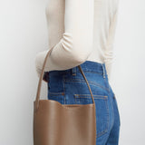 Small N/S dark olive tote bag