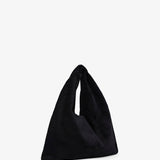 Bindle small black suede bag