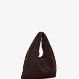 Bindle small brown suede bag
