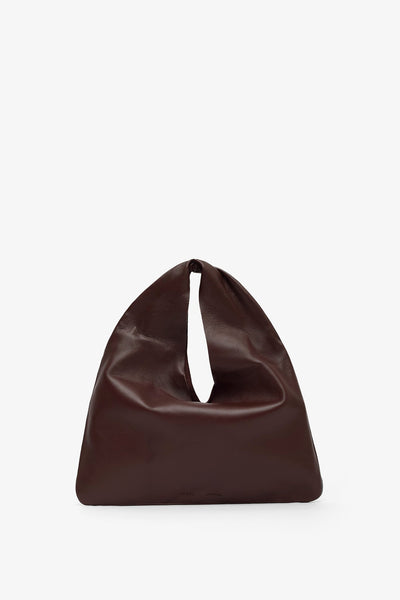 Bindle small brown leather bag