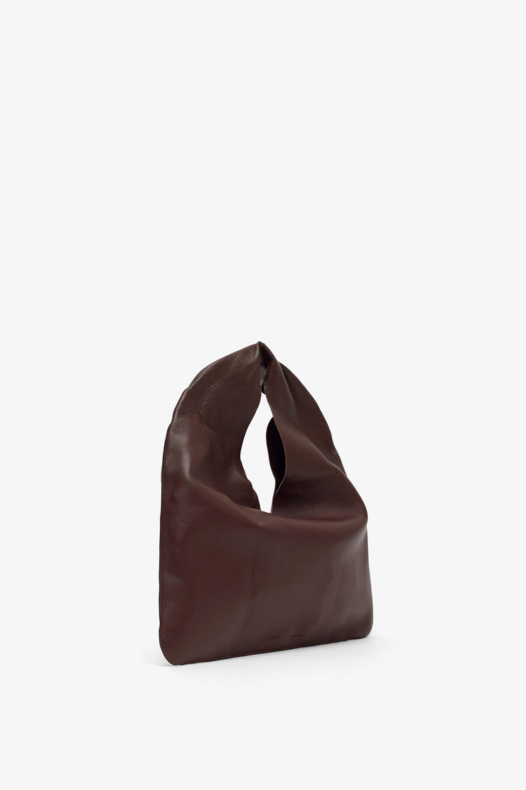Bindle small brown leather bag