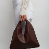 Bindle small brown leather bag
