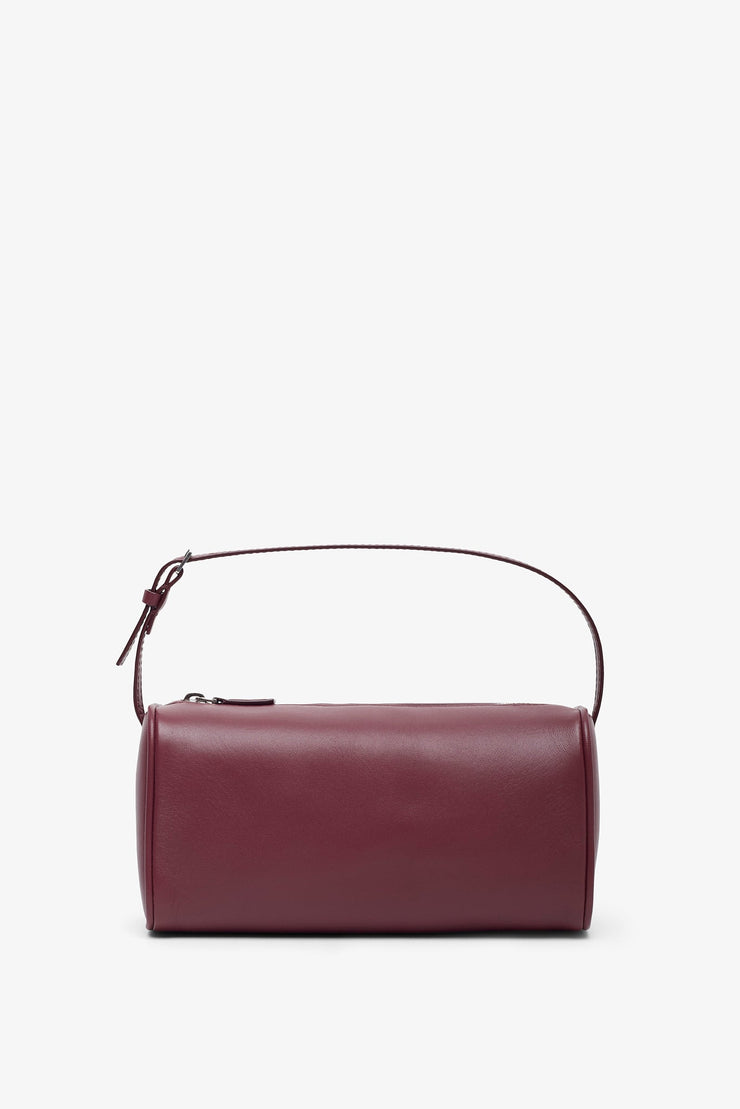 90'S burgundy leather bag