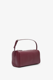 90'S burgundy leather bag