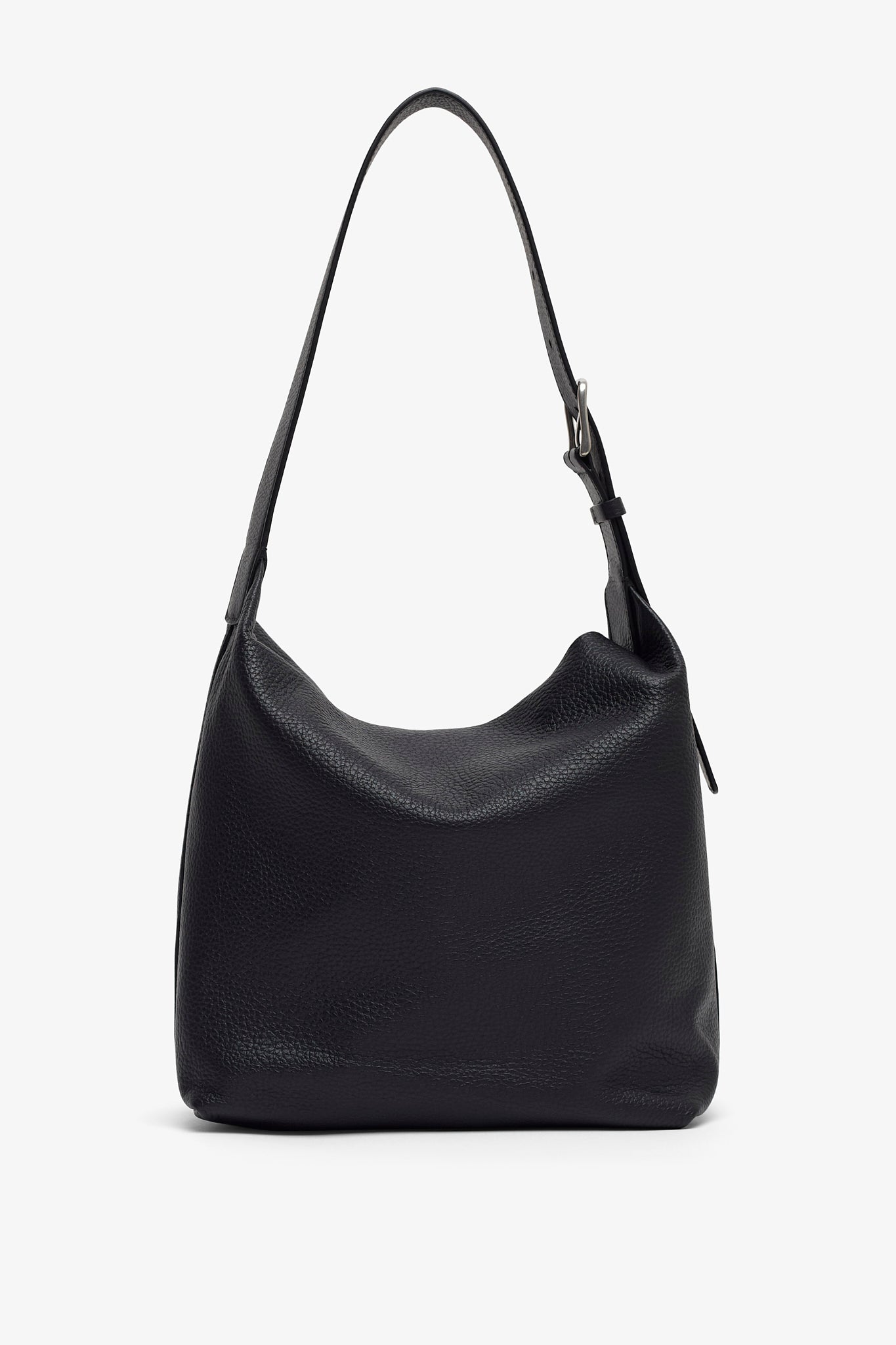 Isa black leather bag