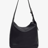 Isa black leather bag
