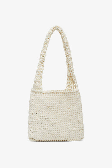Didion ivory shoulder bag